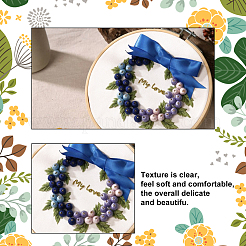 Christmas Theme Mistletoe/Holly Leaf Pattern Embroidery Starter Kit&nbsp;DIY-WH0250-48