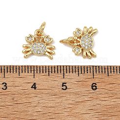 SHEGRACE Brass Clear Cubic Zirconia Charms&nbsp;XGRQ3P603-587G