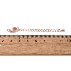 Rack Plating Brass Ends with Chain and Clasps&nbsp;KK-F873-01RG-01