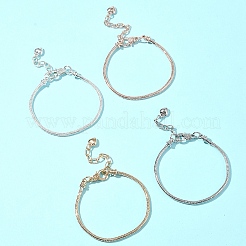 4Pcs 4 Colors Brass European Style Bracelet Making&nbsp;MAK-FS0001-04