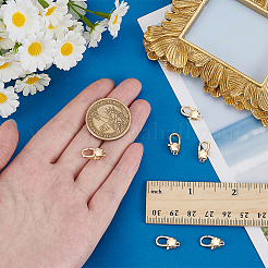 6Pcs Brass Lobster Claw Clasps&nbsp;KK-FG0001-30G