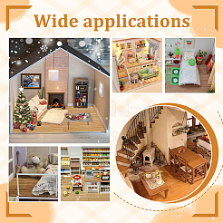 40Pcs 2 Sets Mini Wood Floor Sticker&nbsp;DIY-GA0008-39