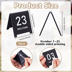 25Pcs Acrylic Table Place Cards&nbsp;AJEW-WH0485-26B