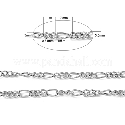 Platinum Plated Iron Figaro Chains Mother-Son Chains&nbsp;X-CHSM005Y-N