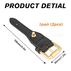 Imitation Leather & Alloy Undamaged Adjustable Bag Roller Buckles&nbsp;FIND-WH0126-162