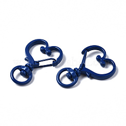 Spray Painted Eco-Friendly Alloy Swivel Snap Hooks Clasps&nbsp;X-PALLOY-T080-17-NR