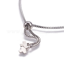 Tarnish Resistant Stainless Steel Slider Bracelet Making&nbsp;AJEW-JB00478-01