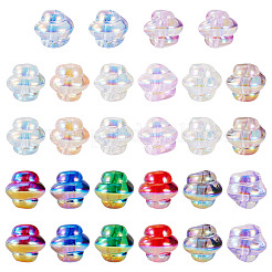28Pcs 14 Colors Electroplate Transparent Acrylic Beads&nbsp;TACR-TA0001-72