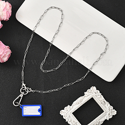 1Pc 304 Stainless Steel Paperclip Chains Pendant Decoration&nbsp;HJEW-SC0002-58