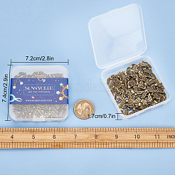 80Pcs 8 Style Tibetan Style Alloy Beads&nbsp;TIBEB-SC0001-17