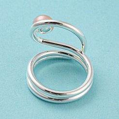 Brass Wire Wrap Finger Ring&nbsp;RJEW-Q804-03S