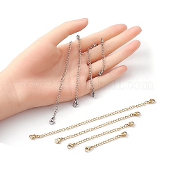 8 Strands 8 Styles 304 Stainless Steel Chain Extender&nbsp;STAS-YW0001-12