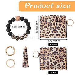 Leather Wristlet Keychain Bracelet Wallet for Women&nbsp;JX633A