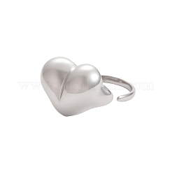 Heart 304 Stainless Steel Rings for Women&nbsp;STAS-OY017-69P