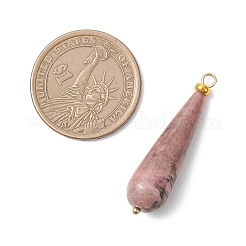 Natural Rhodonite Pendants&nbsp;PALLOY-JF04760-03