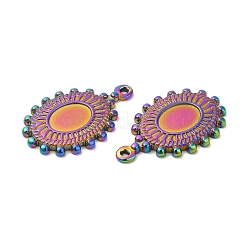 304 Stainless Steel Pendant Cabochon Settings&nbsp;STAS-H214-11RC