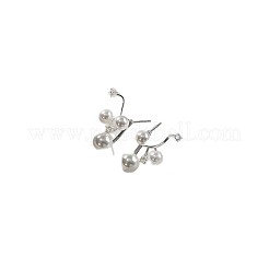 Alloy & Rhinestone & Imitation Pearl Stud Earrings for Women&nbsp;WG8F1A1-01