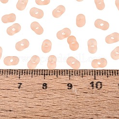 FGB Frosted Transparent Glass Seed Beads&nbsp;SEED-N013-06A-04