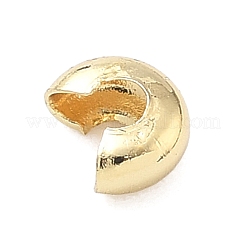 Brass Crimp Beads Covers&nbsp;X-KK-C156-08B-G