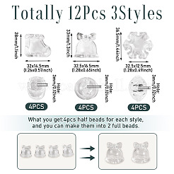 12Pcs 3 Styles Christmas Theme Transparent Acrylic Beads&nbsp;TACR-TA0001-76