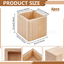 Square Wood Furniture Legs&nbsp;AJEW-WH0661-19A
