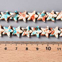 Spray Painted Synthetic Turquoise Beads Strands&nbsp;UNKW-T001-11I
