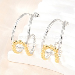 304 Stainless Steel Stud Earrings for Women&nbsp;SA-CBA45D5-34GP