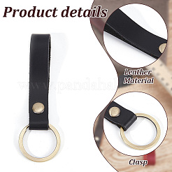 6Pcs 6 Colors Leather Keychain&nbsp;KEYC-OC0001-46