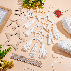 Star Macrame Tassel Decoration DIY Kits&nbsp;DIY-OC0012-09C