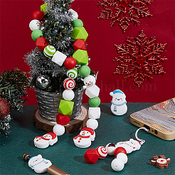 38Pcs 13 Styles Food Grade Eco-Friendly Silicone Beads&nbsp;FIND-PH0022-45