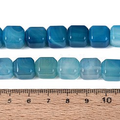 Natural Blue Agate Beads Strands&nbsp;G-Q608-10C