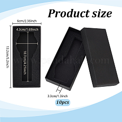 Striped Textured Cardboard Paper Single Watch Packing Boxes&nbsp;CON-WH0100-72B