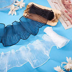 2Pcs 2 Color Nylon Pleated Lace Trim&nbsp;OCOR-TA0002-75
