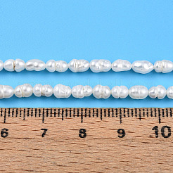 Natural Cultured Freshwater Pearl Beads Strands&nbsp;PEAR-N012-02N-01