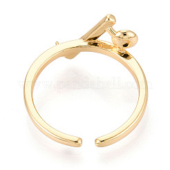 Brass Cup Peg Ring Settings&nbsp;LS-KK-N274-10G
