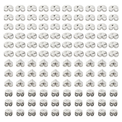 Tarnish Resistant 80Pcs 4Size 304 Stainless Steel Ear Nuts&nbsp;STAS-LS0001-18P
