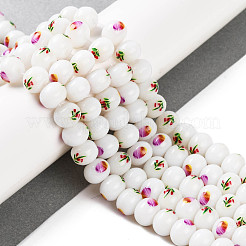 Printing Glass Beads for Necklaces Bracelets Making&nbsp;GLAA-B020-03A-07