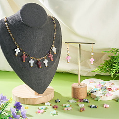 105Pcs 7 Colors Acrylic Imitation Gemstone Pendants&nbsp;FIND-TA0009-34G