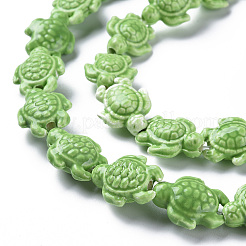 Glazed Porcelain Beads&nbsp;PORC-Q265-007G