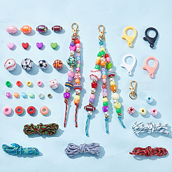 Sports Theme DIY Keychain Making Kits&nbsp;DIY-SP0007-57