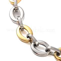 201 Stainless Steel Oval Link Chain Bracelets&nbsp;BJEW-B078-123GP
