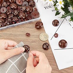 100Pcs 1-Hole Plastic Buttons&nbsp;BUTT-CA0001-05B