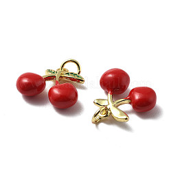 Brass Enamel Pendants&nbsp;KK-R229-07G-04