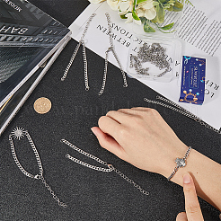 16Pcs 304 Stainless Steel Twisted Chains Bracelet Making&nbsp;AJEW-SC0002-50