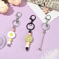 15Pcs Alloy Beadable Keychain Bar Keychains&nbsp;KEYC-FS00048