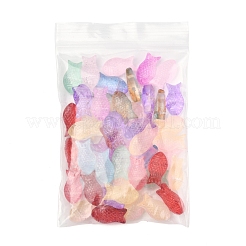 50Pcs Transparent Spray Painted Glass Beads&nbsp;GLAA-FS0002-06D