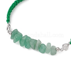 Natural Gemstone Chips Bead Link Bracelets&nbsp;BJEW-JB13104