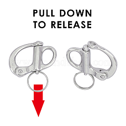 Fixed Bail Snap Shackle Stainless Steel Quick Release Fixed Spring Shackle&nbsp;STAS-UN0014-72P
