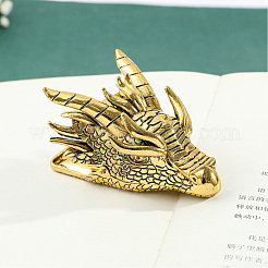 1Pc Dragon Head Shape Alloy Note Clips&nbsp;AJEW-CP0011-71B
