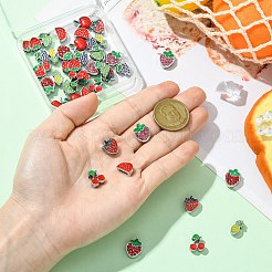 40Pcs 10 Styles Alloy Enamel Beads&nbsp;FIND-CJ0004-57